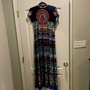 Blackmilk Egyptian high neck maxi dress